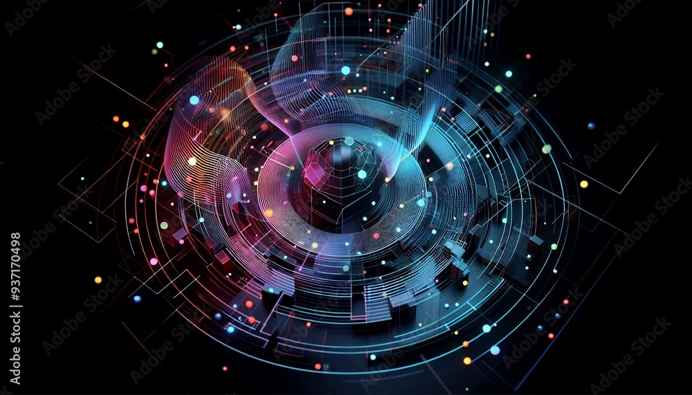 Obraz premium Abstract dark background