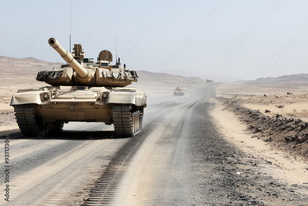 Battle Tank is patrolling as heavy vehicle machine at conflict war Battle Tank is patrolling as heavy vehicle machine at conflict war