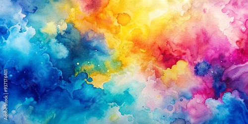 Abstract Watercolor Background with Vibrant Hues and Organic Shapes, watercolor, abstract, background, art