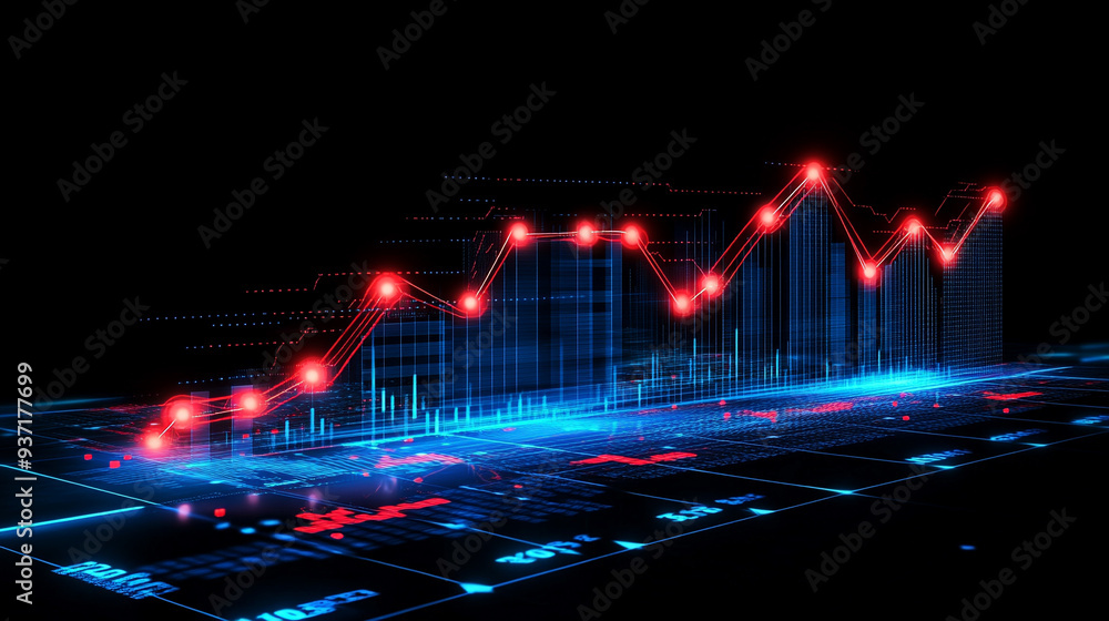 candlestick graph showing stock market trends and investment patterns, symbolizing market volatility, financial risk, and potential growth opportunities in the world of trading candlestick graph showing stock market trends and investment patterns, symbolizing market volatility, financial risk, and potential growth opportunities in the world of trading