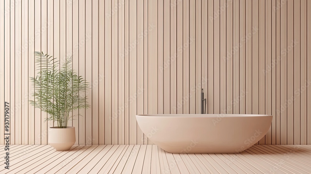 Scandinavian bathroom with light wood, white tiles, and minimalist fixtures, bright natural light Scandinavian bathroom with light wood, white tiles, and minimalist fixtures, bright natural light