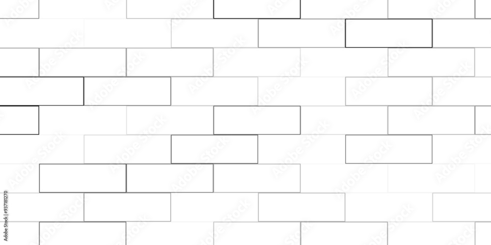 Rectangular Stretcher Bond Pattern black and white In a Rectangular Stretcher Bond Pattern rectangular tiles are laid in a brick pattern.