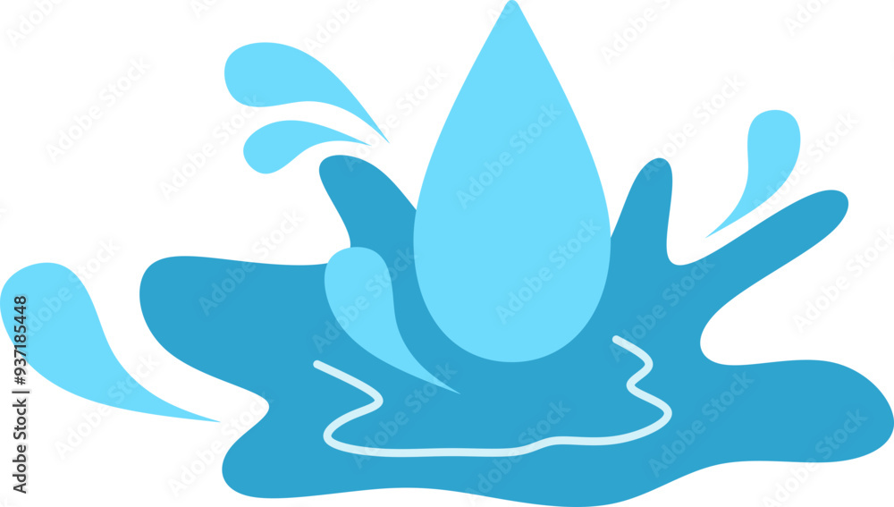 Water Splash Illustration Water Splash Illustration