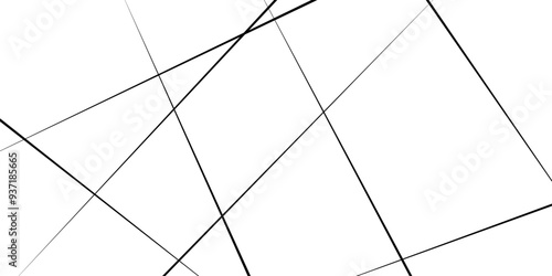 Metal grid isolated on the white background. nervures de , fond rectangle and geometric,  Random chaotic lines abstract geometric pattern