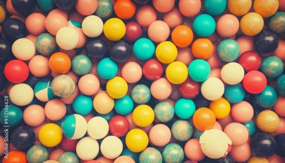 Fototapeta premium Vibrant Easter Eggs in a Basket