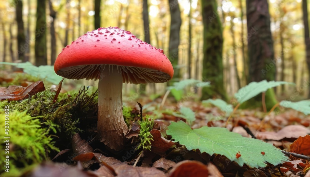 Natures vibrant beauty in the forest floor Natures vibrant beauty in the forest floor