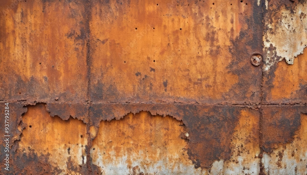 Weathered charm Rusting metal wall texture Weathered charm Rusting metal wall texture