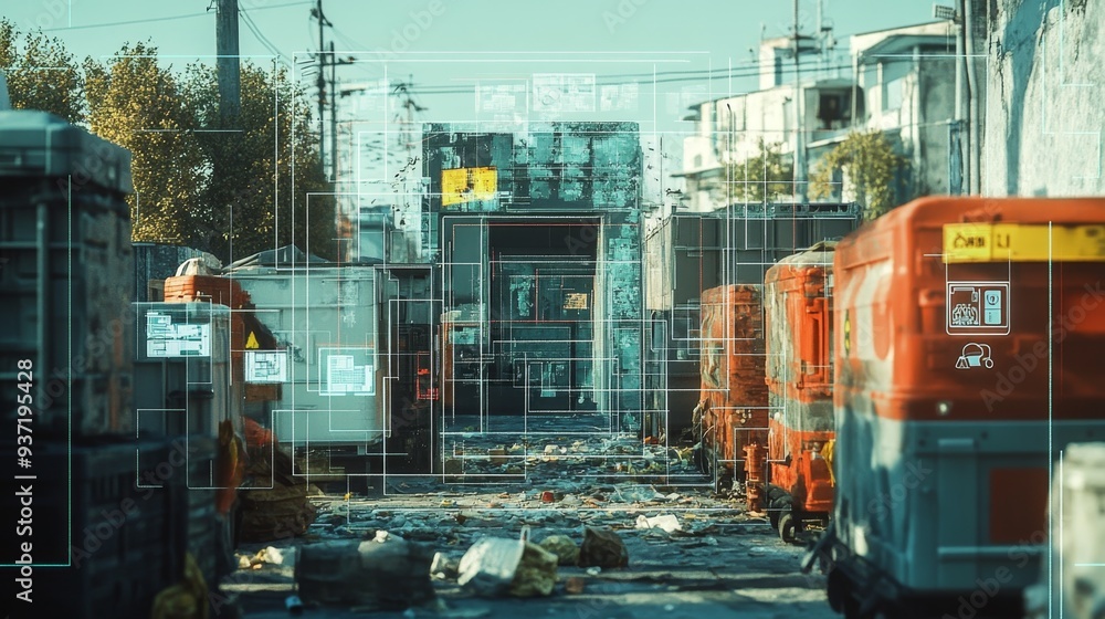 Digital Grid City. Digital Grid City.
