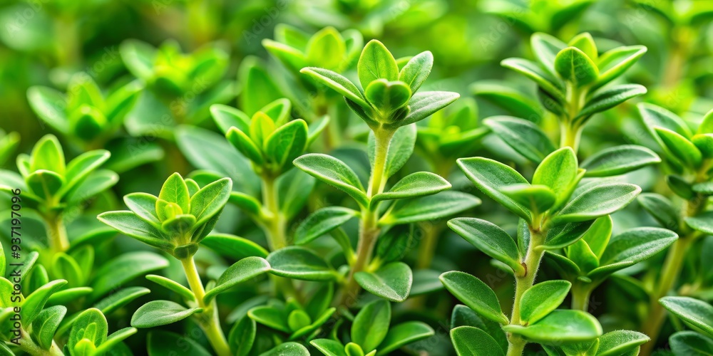 Macro View of Lush Green Foliage, Close-up, Natural Texture, Spring Growth, Green, Nature, Botanical Macro View of Lush Green Foliage, Close-up, Natural Texture, Spring Growth, Green, Nature, Botanical