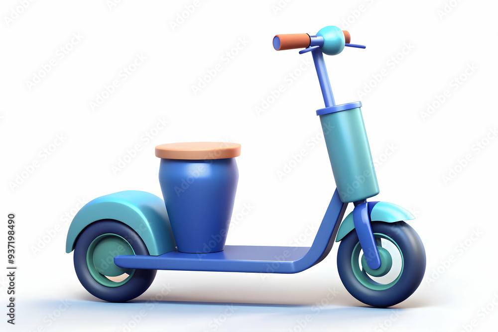 3D Icon as Electric scooter and travel mug concept as An electric scooter paired with a travel mug representing the convenience of modern transport and on the go lifestyle perfect for isolated vector 3D Icon as Electric scooter and travel mug concept as An electric scooter paired with a travel mug representing the convenience of modern transport and on the go lifestyle perfect for isolated vector