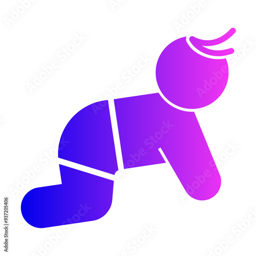 baby crawling