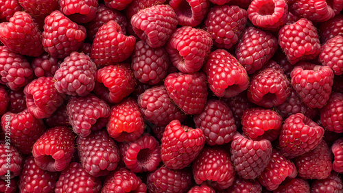 Texture of ripe raspberries