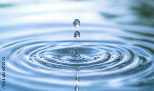 Clear water drops,