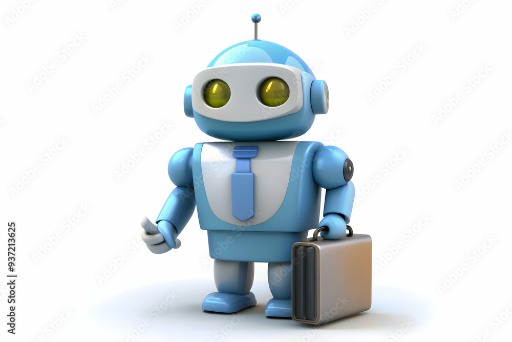 3D Icon as Robot advisor and stock portfolio concept as A robot advisor icon paired with a stock portfolio representing the use of AI in managing investment portfolios perfect for isolated vector desi 3D Icon as Robot advisor and stock portfolio concept as A robot advisor icon paired with a stock portfolio representing the use of AI in managing investment portfolios perfect for isolated vector desi