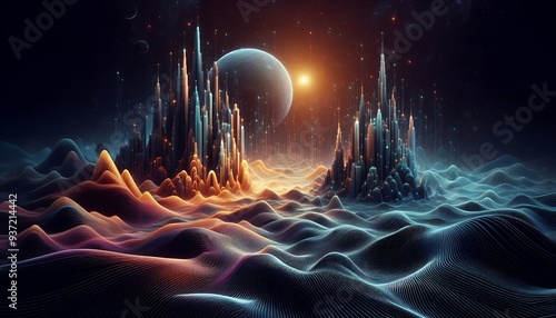 Wallpaper Mural Abstract dark background Torontodigital.ca