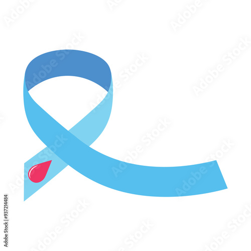 World Diabetes Day Blue Ribbon
