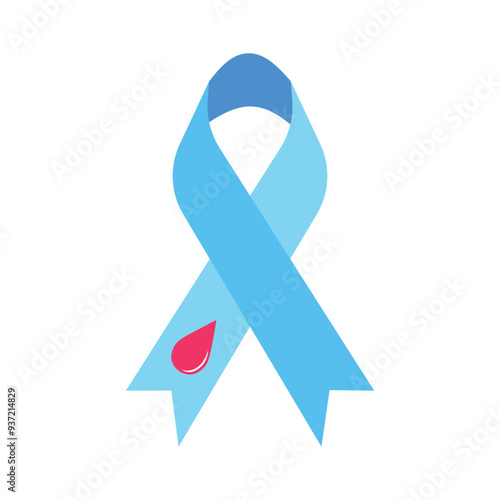 World Diabetes Day Blue Ribbon