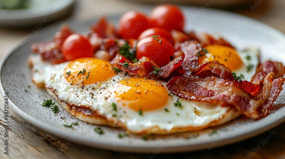 Bacon & Eggs Breakfast. Bacon & Eggs Breakfast.