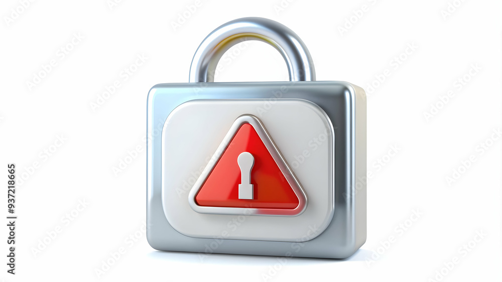 3D Icon as Scam alert and security lock concept as A scam alert icon paired with a security lock symbolizing the identification and prevention of online scams perfect for isolated vector designs. isol 3D Icon as Scam alert and security lock concept as A scam alert icon paired with a security lock symbolizing the identification and prevention of online scams perfect for isolated vector designs. isol