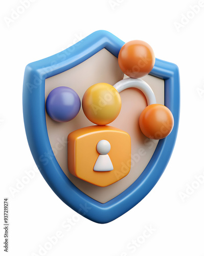 3D Icon as Social engineering attack and antivirus concept as A social engineering attack icon paired with an antivirus symbolizing the detection and prevention of human based cyber threats perfect fo