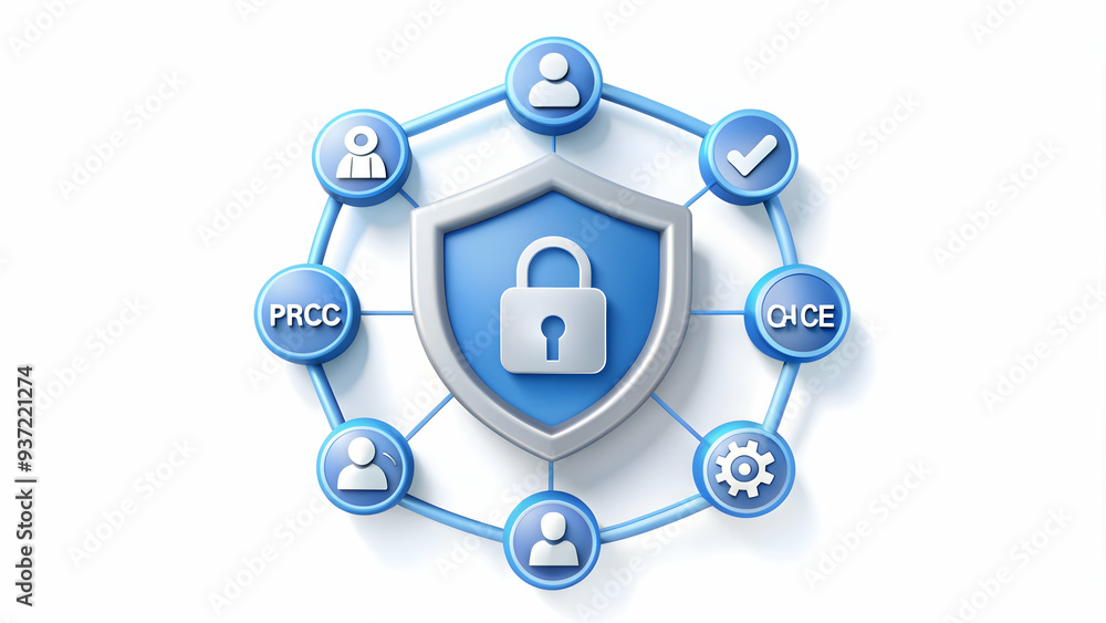 3D Icon as Social engineering prevention and cybersecurity strategy concept as A social engineering prevention icon paired with a cybersecurity strategy symbolizing the proactive measures to prevent s 3D Icon as Social engineering prevention and cybersecurity strategy concept as A social engineering prevention icon paired with a cybersecurity strategy symbolizing the proactive measures to prevent s