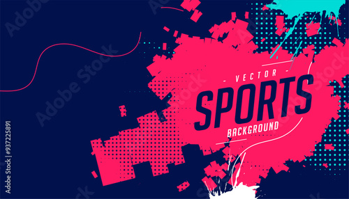eye catching modern sporty decal background with splatter effect