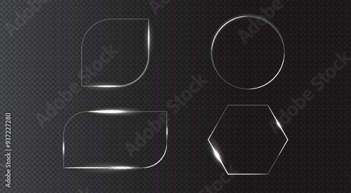 Sleek vector graphic combining UHD quality with modern glass textures, perfect for tech-savvy designs. Ideal for digital projects requiring a futuristic and polished look.