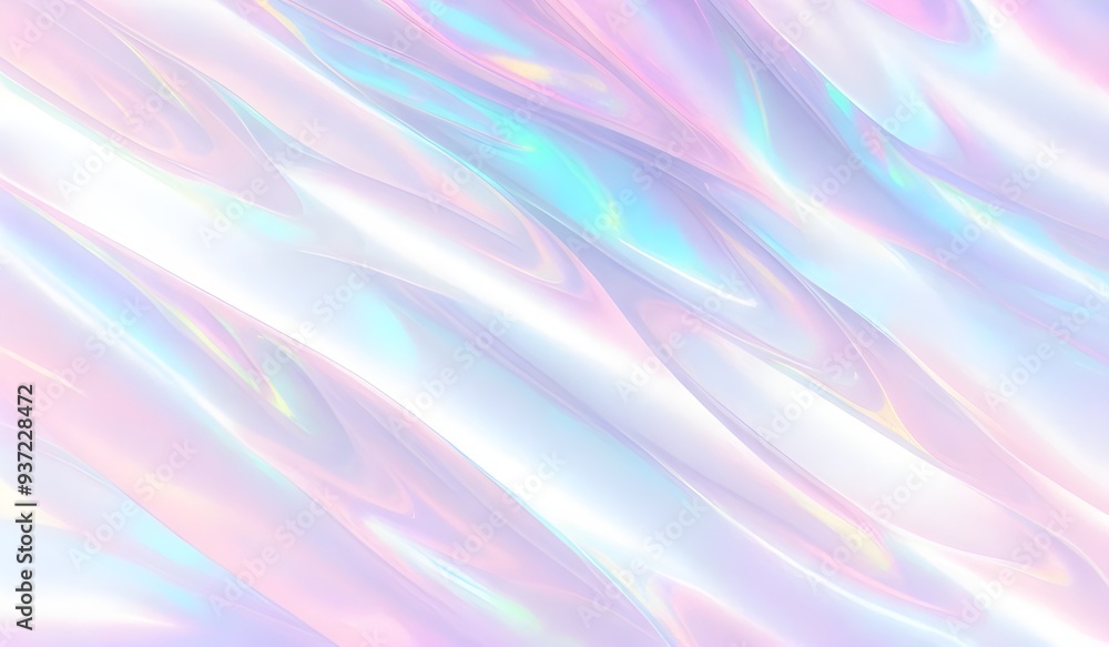Holographic background seamless trendy iridescent light foil texture. Soft holographic pastel unicorn marble background pattern. Modern pearlescent blurry abstract swirl illustration.
Holographic background seamless trendy iridescent light foil texture. Soft holographic pastel unicorn marble background pattern. Modern pearlescent blurry abstract swirl illustration.
