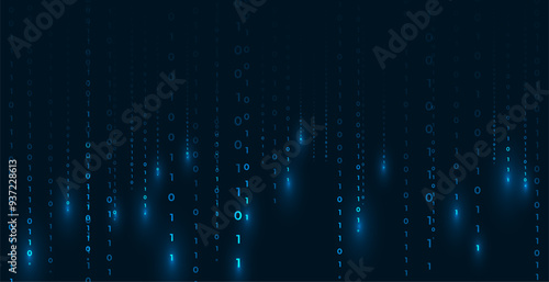 futuristic binary code cyberspace wallpaper for web data network
