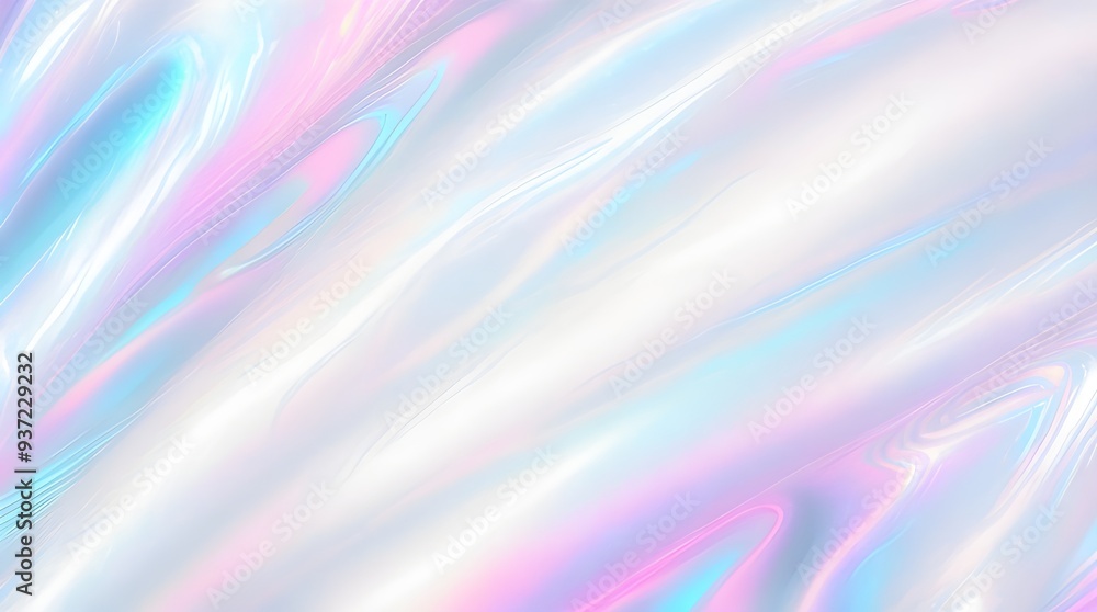 Holographic background seamless trendy iridescent light foil texture. Soft holographic pastel unicorn marble background pattern. Modern pearlescent blurry abstract swirl illustration.
Holographic background seamless trendy iridescent light foil texture. Soft holographic pastel unicorn marble background pattern. Modern pearlescent blurry abstract swirl illustration.