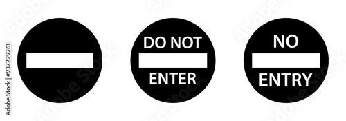 Do not enter sign set