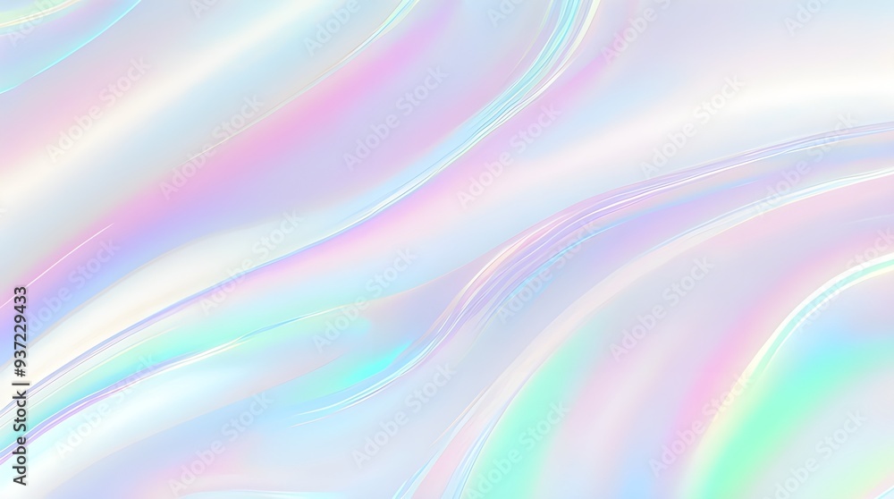 Holographic background seamless trendy iridescent light foil texture. Soft holographic pastel unicorn marble background pattern. Modern pearlescent blurry abstract swirl illustration.
Holographic background seamless trendy iridescent light foil texture. Soft holographic pastel unicorn marble background pattern. Modern pearlescent blurry abstract swirl illustration.