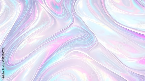 Wallpaper Mural Holographic background seamless trendy iridescent light foil texture. Soft holographic pastel unicorn marble background pattern. Modern pearlescent blurry abstract swirl illustration.	
 Torontodigital.ca