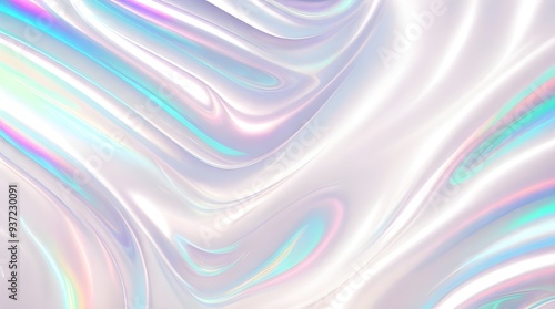 Wallpaper Mural Holographic background seamless trendy iridescent light foil texture. Soft holographic pastel unicorn marble background pattern. Modern pearlescent blurry abstract swirl illustration.	
 Torontodigital.ca