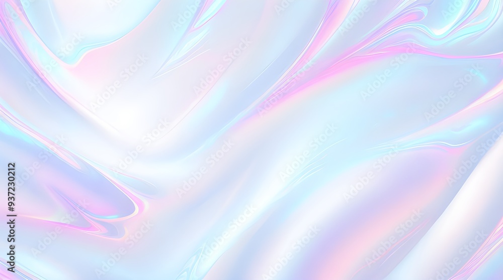 Holographic background seamless trendy iridescent light foil texture. Soft holographic pastel unicorn marble background pattern. Modern pearlescent blurry abstract swirl illustration.
Holographic background seamless trendy iridescent light foil texture. Soft holographic pastel unicorn marble background pattern. Modern pearlescent blurry abstract swirl illustration.