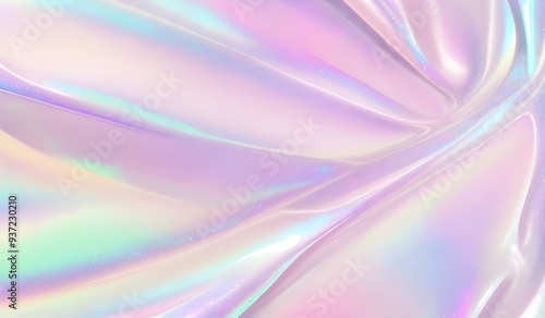 Wallpaper Mural Holographic background seamless trendy iridescent light foil texture. Soft holographic pastel unicorn marble background pattern. Modern pearlescent blurry abstract swirl illustration.	
 Torontodigital.ca