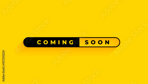 coming soon web page announcement yellow background