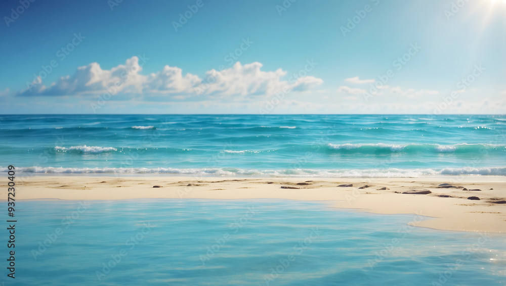 Obraz premium Bright blue sea, sunlight