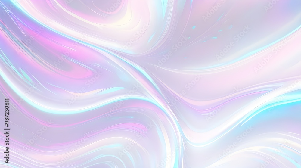 Holographic background seamless trendy iridescent light foil texture. Soft holographic pastel unicorn marble background pattern. Modern pearlescent blurry abstract swirl illustration.
Holographic background seamless trendy iridescent light foil texture. Soft holographic pastel unicorn marble background pattern. Modern pearlescent blurry abstract swirl illustration.