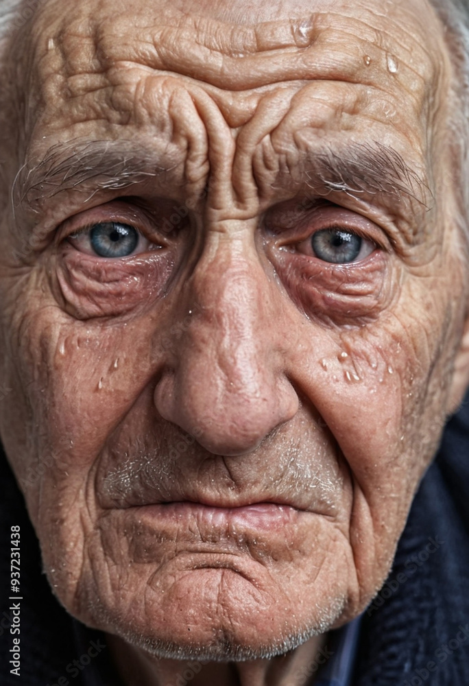 sad tired crying elderly grandpa, man with tears in his eyes, drama and problems, health worries or loneliness as mental issues, face close-up portrait sad tired crying elderly grandpa, man with tears in his eyes, drama and problems, health worries or loneliness as mental issues, face close-up portrait