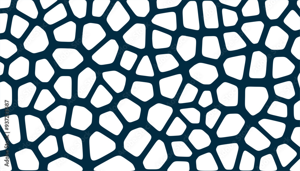 Fototapeta premium voronoi art abstract block structure pattern background design