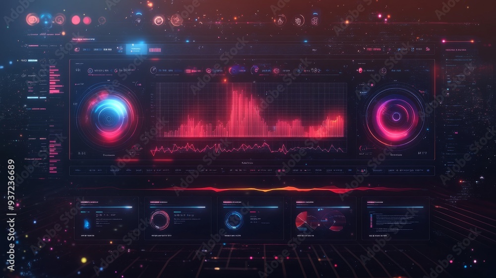 Futuristic HUD Interface. Futuristic HUD Interface.