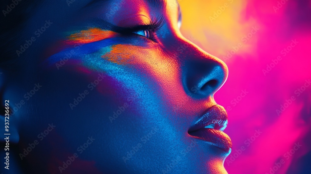 Neon Portrait. Neon Portrait.