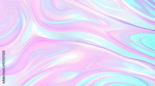 Wallpaper Mural Holographic background seamless trendy iridescent light foil texture. Soft holographic pastel unicorn marble background pattern. Modern pearlescent blurry abstract swirl illustration.	
 Torontodigital.ca
