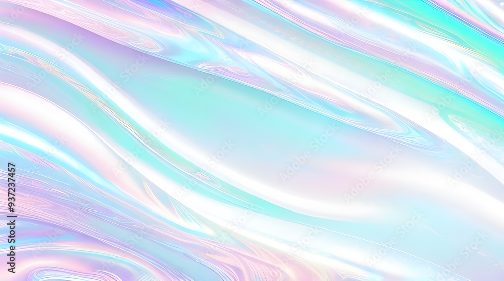 Holographic background seamless trendy iridescent light foil texture. Soft holographic pastel unicorn marble background pattern. Modern pearlescent blurry abstract swirl illustration.
Holographic background seamless trendy iridescent light foil texture. Soft holographic pastel unicorn marble background pattern. Modern pearlescent blurry abstract swirl illustration.