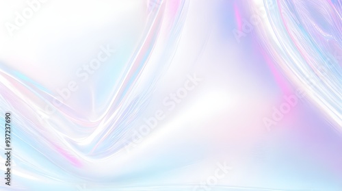 Holographic background seamless trendy iridescent light foil texture. Soft holographic pastel unicorn marble background pattern. Modern pearlescent blurry abstract swirl illustration.	

