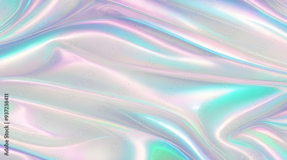 Holographic background seamless trendy iridescent light foil texture. Soft holographic pastel unicorn marble background pattern. Modern pearlescent blurry abstract swirl illustration.
Holographic background seamless trendy iridescent light foil texture. Soft holographic pastel unicorn marble background pattern. Modern pearlescent blurry abstract swirl illustration.