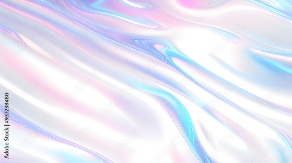 Holographic background seamless trendy iridescent light foil texture. Soft holographic pastel unicorn marble background pattern. Modern pearlescent blurry abstract swirl illustration.
Holographic background seamless trendy iridescent light foil texture. Soft holographic pastel unicorn marble background pattern. Modern pearlescent blurry abstract swirl illustration.