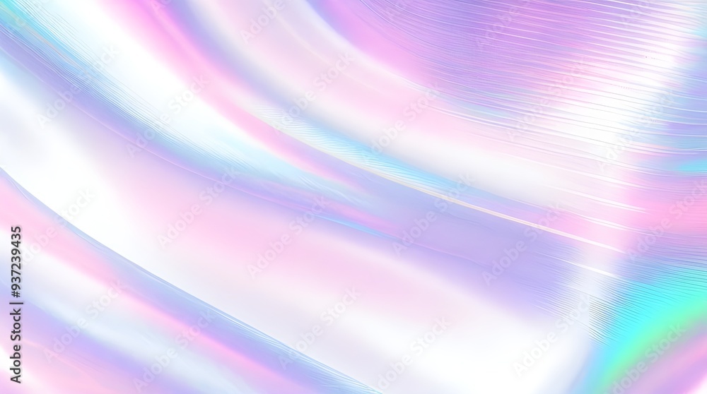 Holographic background seamless trendy iridescent light foil texture. Soft holographic pastel unicorn marble background pattern. Modern pearlescent blurry abstract swirl illustration.
Holographic background seamless trendy iridescent light foil texture. Soft holographic pastel unicorn marble background pattern. Modern pearlescent blurry abstract swirl illustration.
