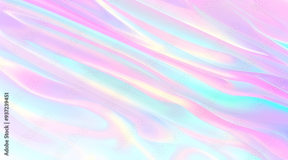Holographic background seamless trendy iridescent light foil texture. Soft holographic pastel unicorn marble background pattern. Modern pearlescent blurry abstract swirl illustration.
Holographic background seamless trendy iridescent light foil texture. Soft holographic pastel unicorn marble background pattern. Modern pearlescent blurry abstract swirl illustration.